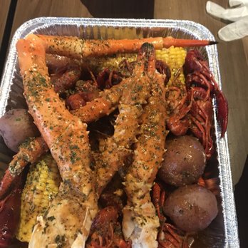 Ugly Crab - Crawfish, King Crab, and  Shrinp in the broiling sauce. With potato's an corn - Seafood Near Me - Avon, Indiana