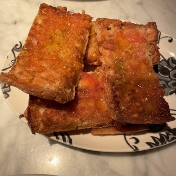Yurbban Passage - "Coca" bread with tomato - pan con tomate - Restaurants Near Me - Barcelona, B Yurbban Passage - "Coca" bread with tomato - pan con tomate - Restaurants Near Me - Barcelona, B