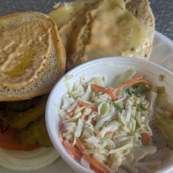 Grill 77 - Grilled chicken with slaw