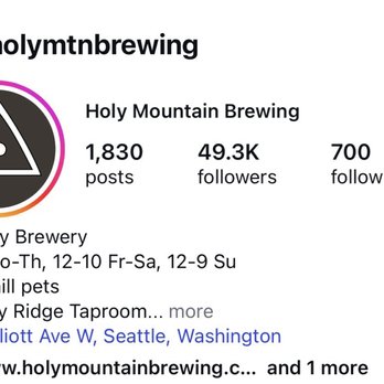 Holy Mountain Brewing - Information. I went to the address listened. 1421 Elliott Ave. - Breweries Near Me - Seattle, Washington