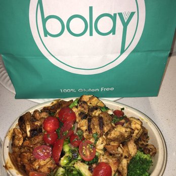 Bolay - Large Bol: quinoa, kale salad, broccoli, Brussels sprouts, BBQ chicken, lemon chicken, tomatoes - New American Near Me - Boca Raton, Florida