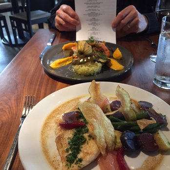 The Alden - Hubby w menu & cold smoked salmon. Foreground my amazing pan fried flounder - New American Near Me - Chamblee, Georgia The Alden - Hubby w menu & cold smoked salmon. Foreground my amazing pan fried flounder - New American Near Me - Chamblee, Georgia