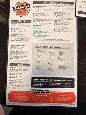 Menu photo 4 Bad Daddy's Burger Bar Madison, AL Menu photo 4 Bad Daddy's Burger Bar Madison, AL