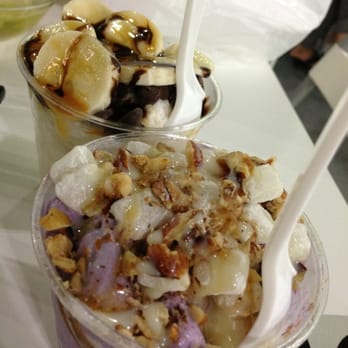Snowbite - Chunky monkey and taro snow ice - Vietnamese Near Me - Pharr, Texas