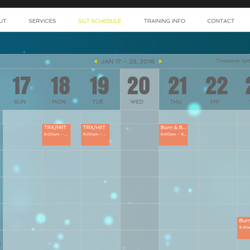 Bounce Back Fitness - SGT schedule
