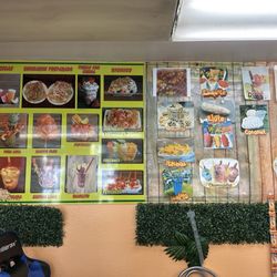 Fruit FusiÓn - Picture board of some of the available snacks and drinks