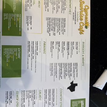 Cypress Sunrise Cafe - Menu - Breakfast & Brunch Near Me - Houston, Texas Cypress Sunrise Cafe - Menu - Breakfast & Brunch Near Me - Houston, Texas