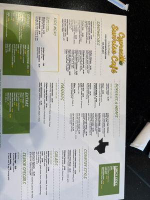 Menu photo 1 Cypress Sunrise Cafe Houston, TX Menu photo 1 Cypress Sunrise Cafe Houston, TX