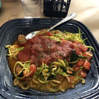 Pedal Pushers Cafe - Vegan sausage and zoodles. - American Near Me - Lanesboro, Minnesota