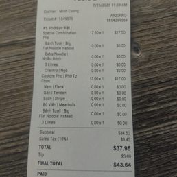 Receipt