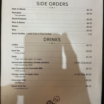 El Chef - Breakfast menu - Mexican Near Me - Douglas, Arizona