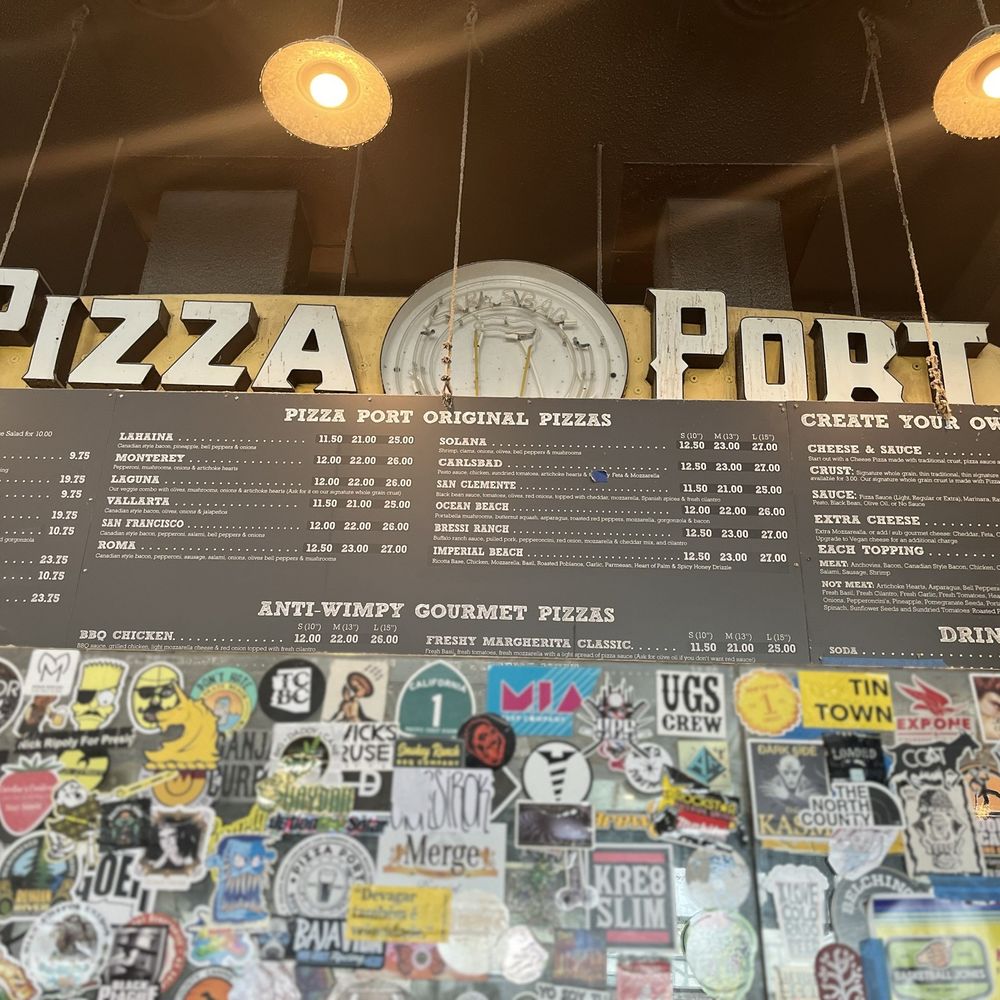 Pizza Port - Menu board - Pizza Near Me - Carlsbad, California Pizza Port - Menu board - Pizza Near Me - Carlsbad, California