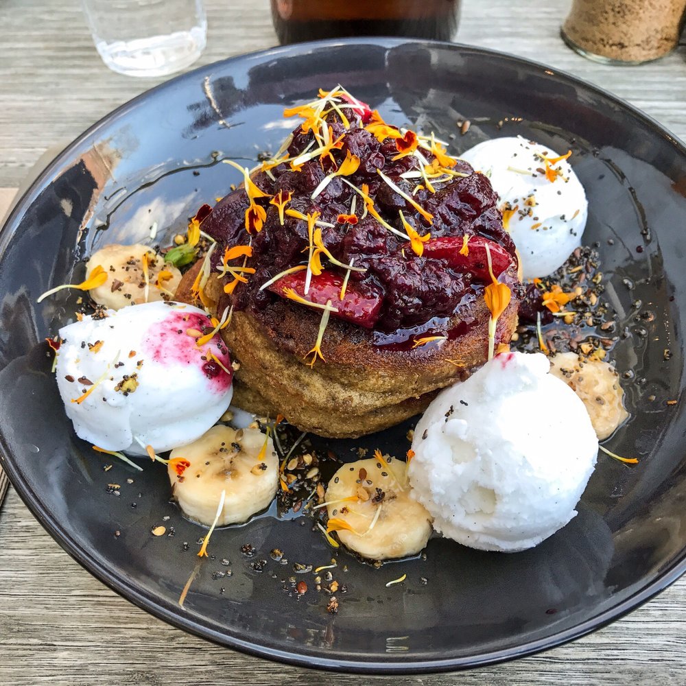 Urban Projuice - Gluten free pancake stack - Coffee & Tea Near Me - Melbourne, VIC Urban Projuice - Gluten free pancake stack - Coffee & Tea Near Me - Melbourne, VIC