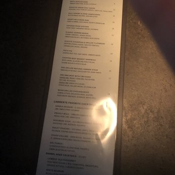 Lamberts Downtown Barbecue - Bar food and cocktails menu (September 2019) - Barbeque Near Me - Austin, Texas Lamberts Downtown Barbecue - Bar food and cocktails menu (September 2019) - Barbeque Near Me - Austin, Texas