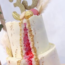 Highly Favored Bakes - Custom 2 tier cake