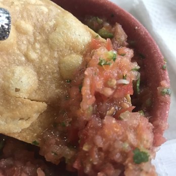 Esther's Taco House - Extremely mild, chunky salsa - Mexican Near Me - Placentia, California