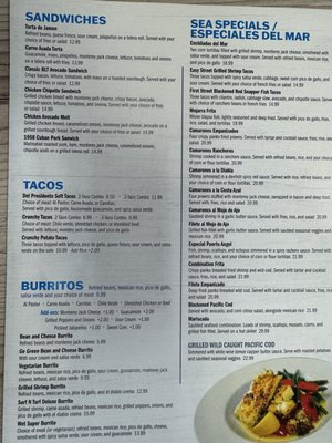 Menu photo 2 Mariscos Puerto Angel Soledad, CA