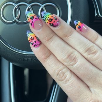 OMG Nails & Spa - Lisa Frank themed nails - Nail Salons Near Me - Cupertino, California