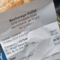 Franz Bakery Outlet - Receipt