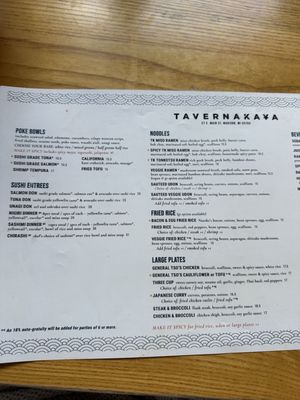 Menu photo 4 Tavernakaya Madison, WI