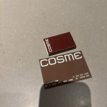 Cosme - matchbooks - Mexican Near Me - New York, New York Cosme - matchbooks - Mexican Near Me - New York, New York