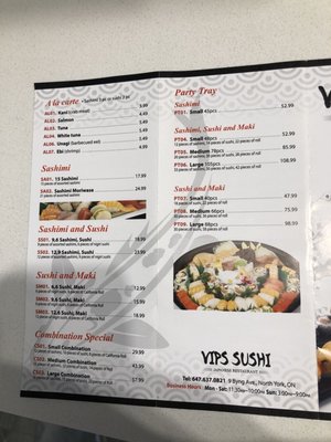 Menu photo 5 VIPS Sushi Toronto, ON