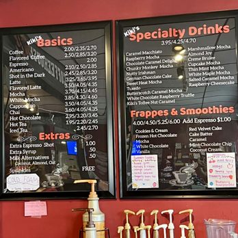 Kiki's Coffeehouse - Drink options! - Cafes Near Me - Anna, Illinois Kiki's Coffeehouse - Drink options! - Cafes Near Me - Anna, Illinois