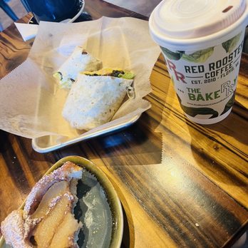 Red Rooster Coffee Roaster - Hot Chocolate, Cinna-Rum Latte, Golden Burrito, Spiced Pear Danish - Bakeries Near Me - Floyd, Virginia Red Rooster Coffee Roaster - Hot Chocolate, Cinna-Rum Latte, Golden Burrito, Spiced Pear Danish - Bakeries Near Me - Floyd, Virginia