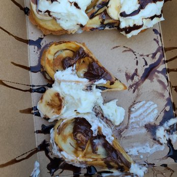 Hide Out Cafe - Where's the Nutella? Barely any on my waffle - Cafes Near Me - Rowland Heights, California
