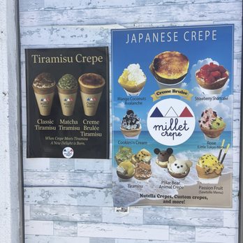 Millet Crepe - Wall menu - Creperies Near Me - Los Angeles, California Millet Crepe - Wall menu - Creperies Near Me - Los Angeles, California