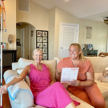 The Nectar Remedy - Our client receiving a Myers' 2.0 Mobile IV Drip in the comfort of her home. - IV Hydration Near Me - Tampa Bay, Florida The Nectar Remedy - Our client receiving a Myers' 2.0 Mobile IV Drip in the comfort of her home. - IV Hydration Near Me - Tampa Bay, Florida