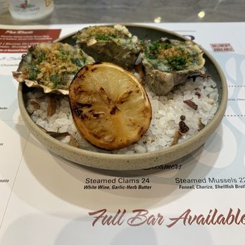 Oyster Bar - Roasted Rockefeller oysters with herb/butter seasonings - Seafood Near Me - Las Vegas, Nevada