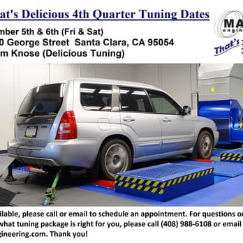 Mann Engineering - 4th Quarter Tuning Dates! Dec 5-6, 2014 - Auto Parts & Supplies Near Me - Santa Clara, California