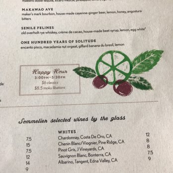 Moku Kitchen - Cocktail Bars Near Me - Honolulu, Hawaii