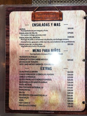 Menu photo 6 La Casa de la Esquina Tijuana, BCN