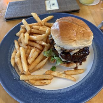 Hali'imaile General Store - Teriyaki pineapple burger - Seafood Near Me - Makawao, Hawaii Hali'imaile General Store - Teriyaki pineapple burger - Seafood Near Me - Makawao, Hawaii