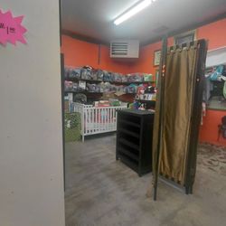 His Closet Thrift Store - The only corner clear of clutter