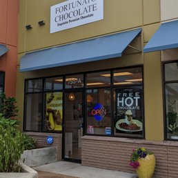 Exterior outside entrance of Fortunato Chocolate - A new retail location! Free hot chocolate, free chocolate frozen bananas and free samples too! - Issaquah, Washington Exterior outside entrance of Fortunato Chocolate - A new retail location! Free hot chocolate, free chocolate frozen bananas and free samples too! - Issaquah, Washington