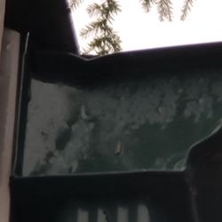 Carp's Rain Gutter & Fascia - Don't know why he felt he needed to mangle the end caps on the gutters but...