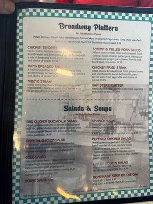 Menu photo 4 Broadway Diner Baraboo, WI
