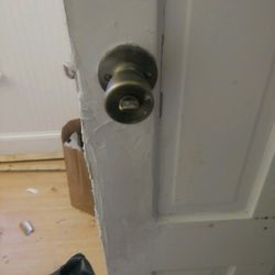 Parttaker HF Locksmith - will have to replace doors because he cut the door and that's the repair that was done to it