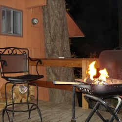 Nice table and chairs on the porch for grilling, then for some star watching later on.