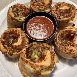 Pizza Muffins with 2 Toppings (Pepperoni and Green Peppers) Pizza Muffins with 2 Toppings (Pepperoni and Green Peppers)