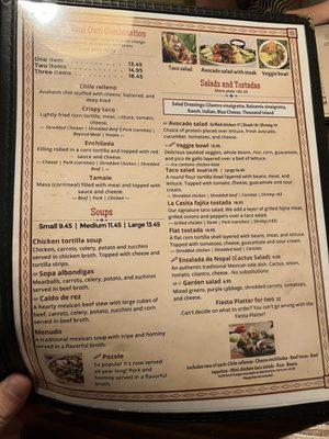 Menu photo 5 La Casita Restaurant Palm Desert, CA