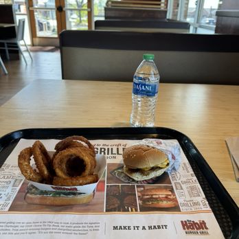Habit Burger & Grill - Original Charburger with Cheese and onion rings - Burgers Near Me - Gaithersburg, Maryland Habit Burger & Grill - Original Charburger with Cheese and onion rings - Burgers Near Me - Gaithersburg, Maryland