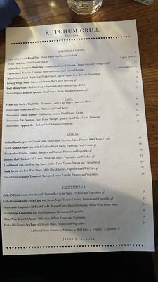 Menu photo 2 Ketchum Grill Ketchum, ID Menu photo 2 Ketchum Grill Ketchum, ID