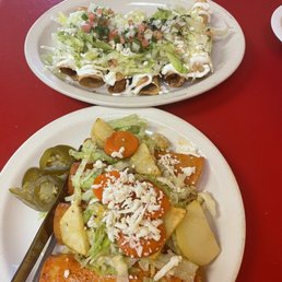 Enchiladas and flautas