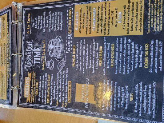 Menu photo 2 Adobe Springs Cafe Silver City, NM