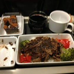 Gare de Dorval - Business class meal - "Le Beef" !