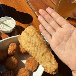 The Dock at Bay Ridge - Walleye basket and potato bites